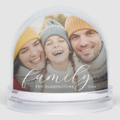 Family Photo Snow Globe Sneeuwbol (Voorkant)
