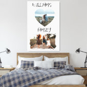 Family Photo Stretched Canvas Print (Insitu (Slaapkamer))