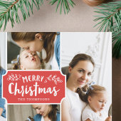 Family Portrait Holiday 4 Carte photo