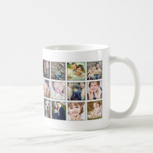 Family Portrait Photo Collage Mug pour Maman