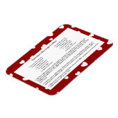 Family Recette Keepsaké Valentines Jour Magnet (Côté Gauche)