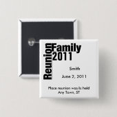Family Reunion 2011 Souvenir Button (Voorkant /achterkant)