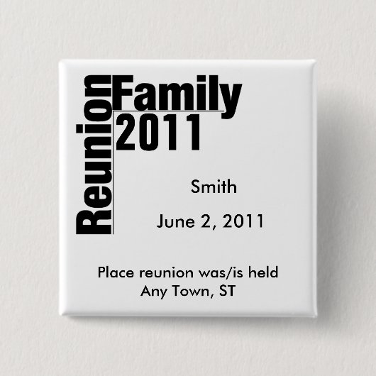 Family Reunion 2011 Souvenir Button (Voorkant)