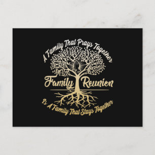 Family Reunion A Family Prays Together Briefkaart