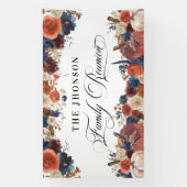 Family Reunion autumn fall pumpkins backdrop Spandoek (Verticaal)