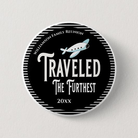 Family Reunion Award , de oudste Ronde Button 5,7 Cm (Voorkant)