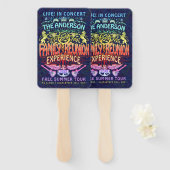 Family Reunion Band Retro 70s Concert Logo Neon Handwaaier (Voorkant en achterkant)