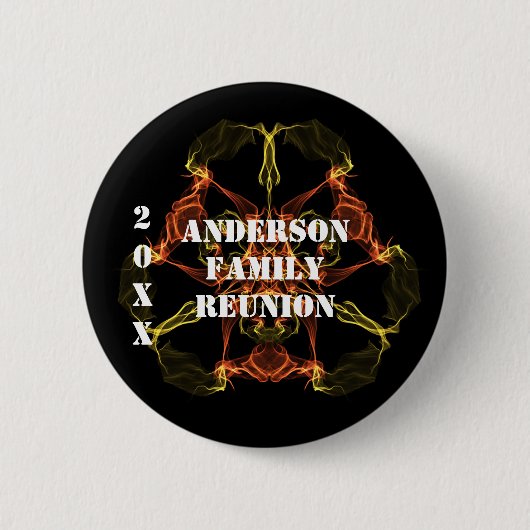 Family Reunion Bright Celestial Lights Memento Ronde Button 5,7 Cm (Voorkant)