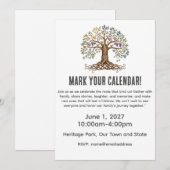 Family Reunion Celebration Invitation (Devant / Derrière)