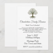 Family Reunion Celebration Invitation (Devant / Derrière)