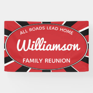 Family Reunion Gathering Black, Red and White Even Spandoek