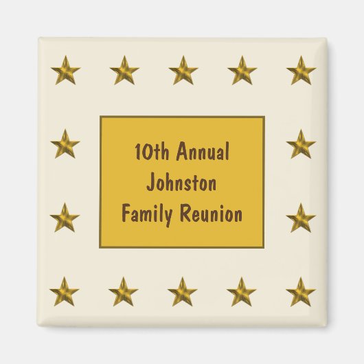 Family Reunion Gold Star Keepomwille Annual Big Ev Magneet (Voorkant)