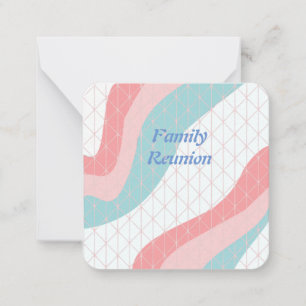 Family Reunion Invitation Notecard Notitiekaartje