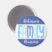 Family Reunion Keepomwille Souvenir Circle Magnet Magneet (Voorkant / Achterkant)