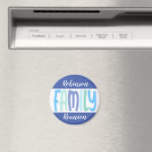 Family Reunion Keepsake Souvenir Circle Magnet (In Situ (Lave-vaisselle))