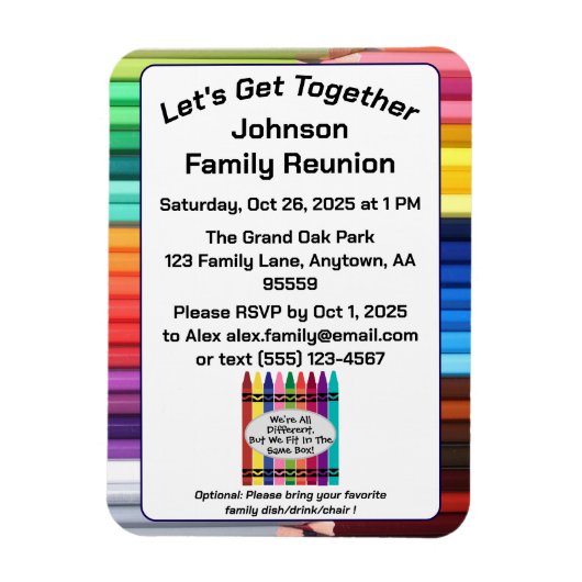Family Reunion Kitchen Magnet  (Vertical)