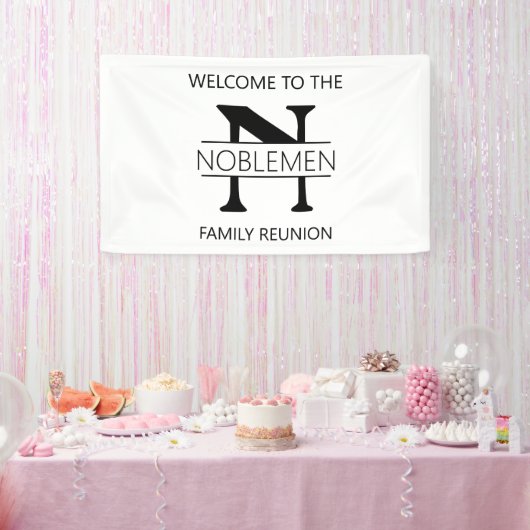 Family Reunion MONOGRAM Large Banner (Feest)