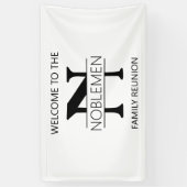 Family Reunion MONOGRAM Large Banner (Verticaal)