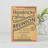 Family Reunion ontwerp Kaart (Staand voorkant)