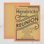 Family Reunion ontwerp Kaart (Voorkant / Achterkant)