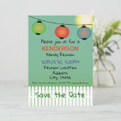 Family Reunion ontwerp Save The Date (Staand voorkant)