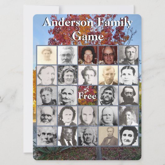 Family Reunion Photo Game Colorful Herfst Tree (Voorkant)