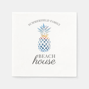 Family Reunion Pineapple Tropical Beach Custom Servet