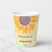 Family Reunion Rustic Papieren Bekers (Voorkant)