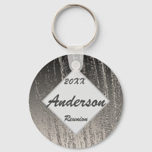 Family Reunion Silver Stripes Elegant Keepomwille Sleutelhanger