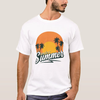 Family Reunion Summer Sunset Beach Palm Tree T-Shi T-shirt