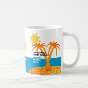 Family Reunion Summer Vacation Monogram Koffiemok