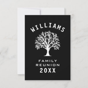 Family Reunion Summer Vacation Road Trip Cool Tree RSVP Kaartje