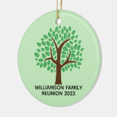 Family Reunion Tree Cute Custom Matching met Kerst Keramisch Ornament (Links)