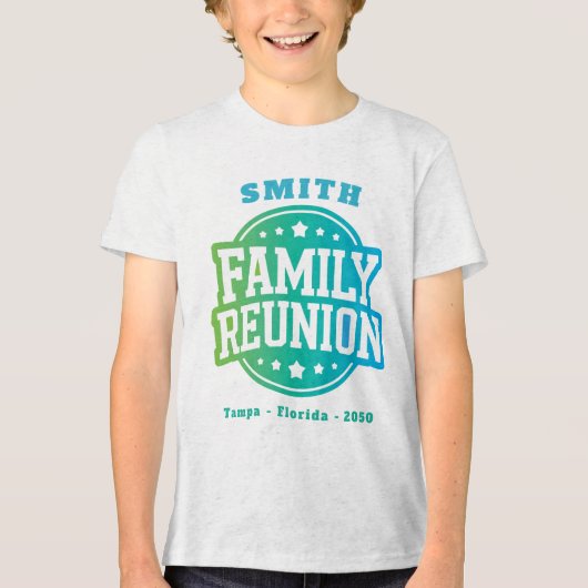 Family Reunion  Tri-Blend Shirt (Voorkant)