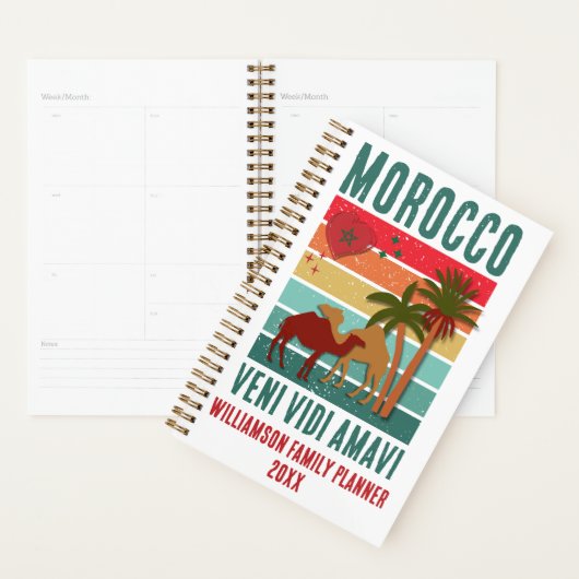 Family Reunion Vacation Morocco Trip Group  Planner (Display)