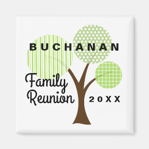 Family Reunion Whimsical Tree Souvenir Gift Magneet