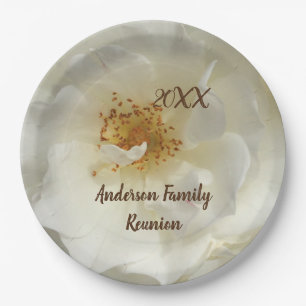 Family Reunion White Rose Foto Floral Gathering Papieren Bordje