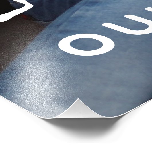 Family Script Collage Chic Photo Block (Coin)