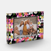 FAMILY Script Overlay Tropical Floral Fotoblokken (Links)