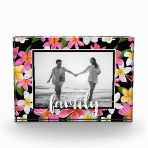 FAMILY Script Overlay Tropical Floral Fotoblokken