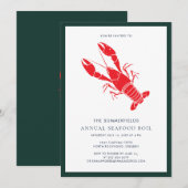 Family Seafood Boil Crawfish Cookout Kaart (Voorkant / Achterkant)