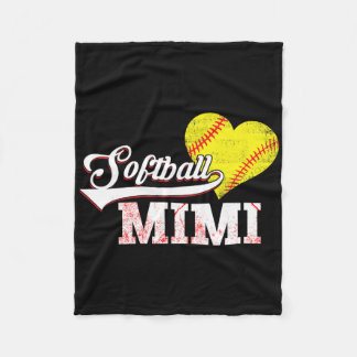 Family Softll Player Gifts Softll Mimi  Fleece Deken
