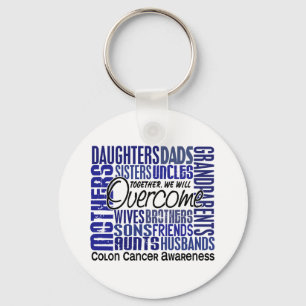 Family Square Colon Cancer Sleutelhanger
