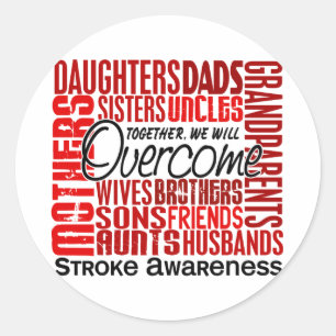 Family Square Stroke Ronde Sticker