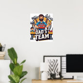 Family Tool Team Papa Poster numérique (Bureau à domicile)