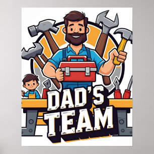 Family Tool Team Papa Poster numérique