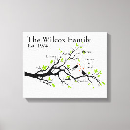 Family Tree Aangepast canvas Afdruk