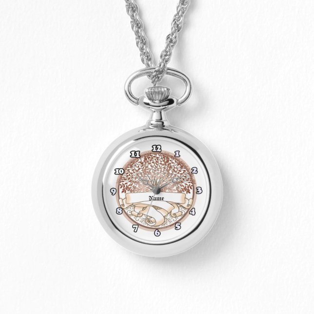 Family Tree achternaam custom watch Horloge (Voorkant)