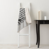 Family Tree Black & Gray Personalized Sherpa Deken (In situ)