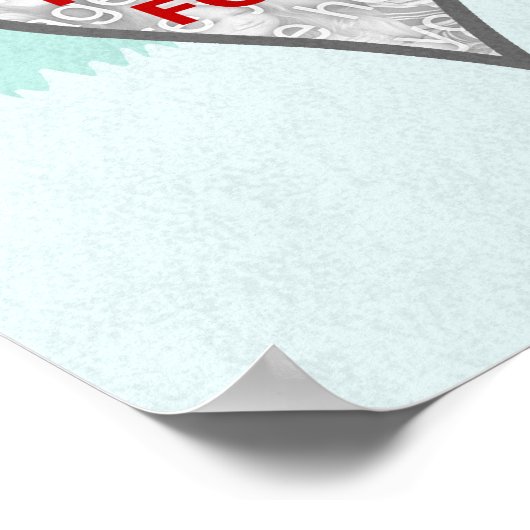 Family Tree Custom 5 Photo Collage Winter Frost Poster (Hoek)